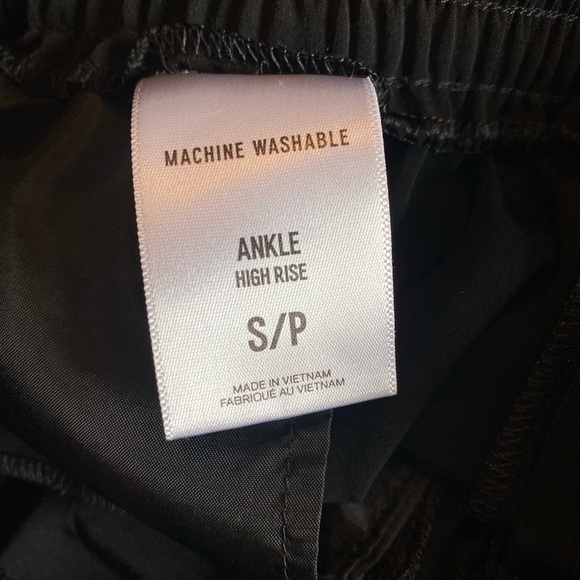 Express Woman’s Black Ankle High Rise Joggers, Size S/P - Picture 3 of 5